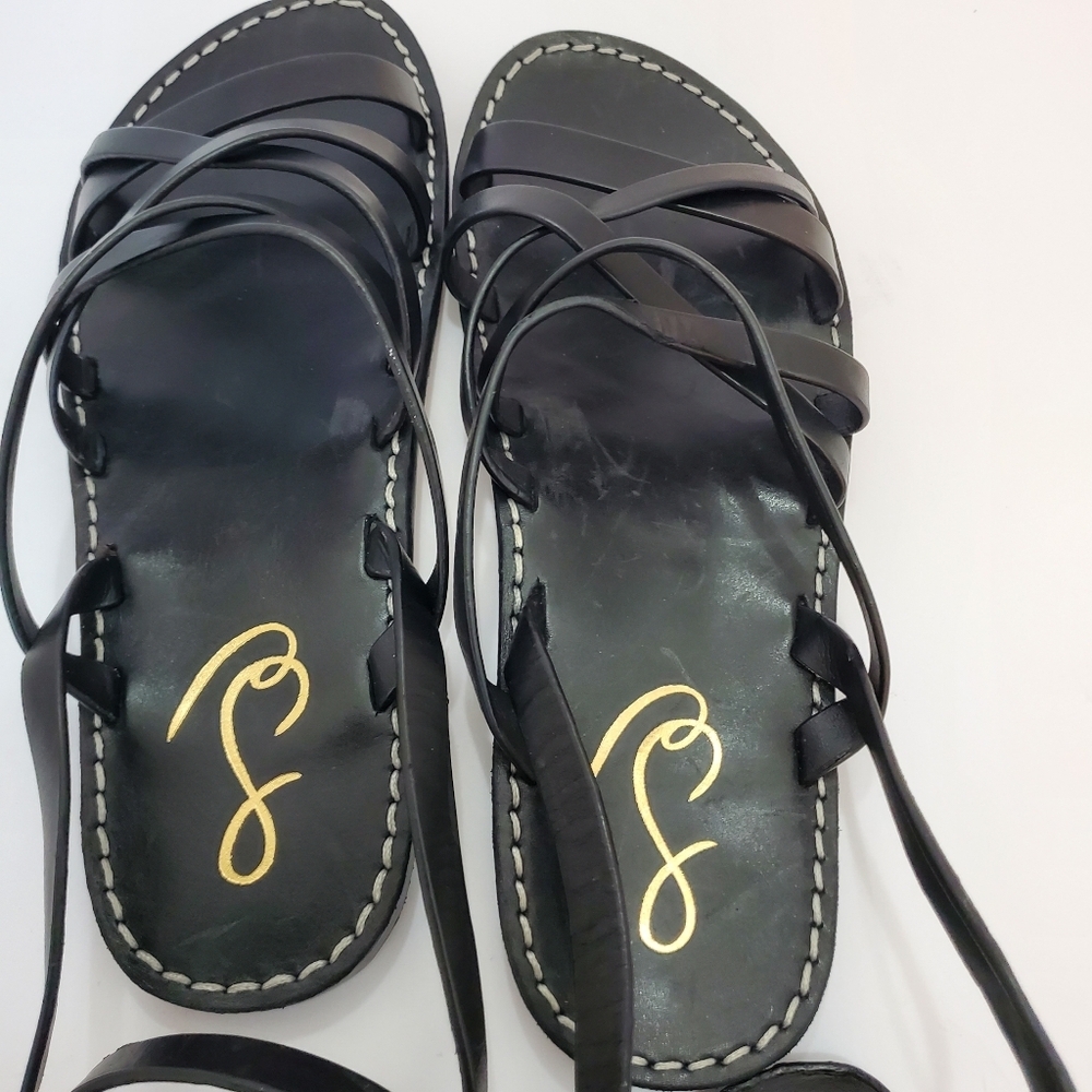 Sam Edelman Gladiator Sandals Black Size 9 - Picture 9 of 10